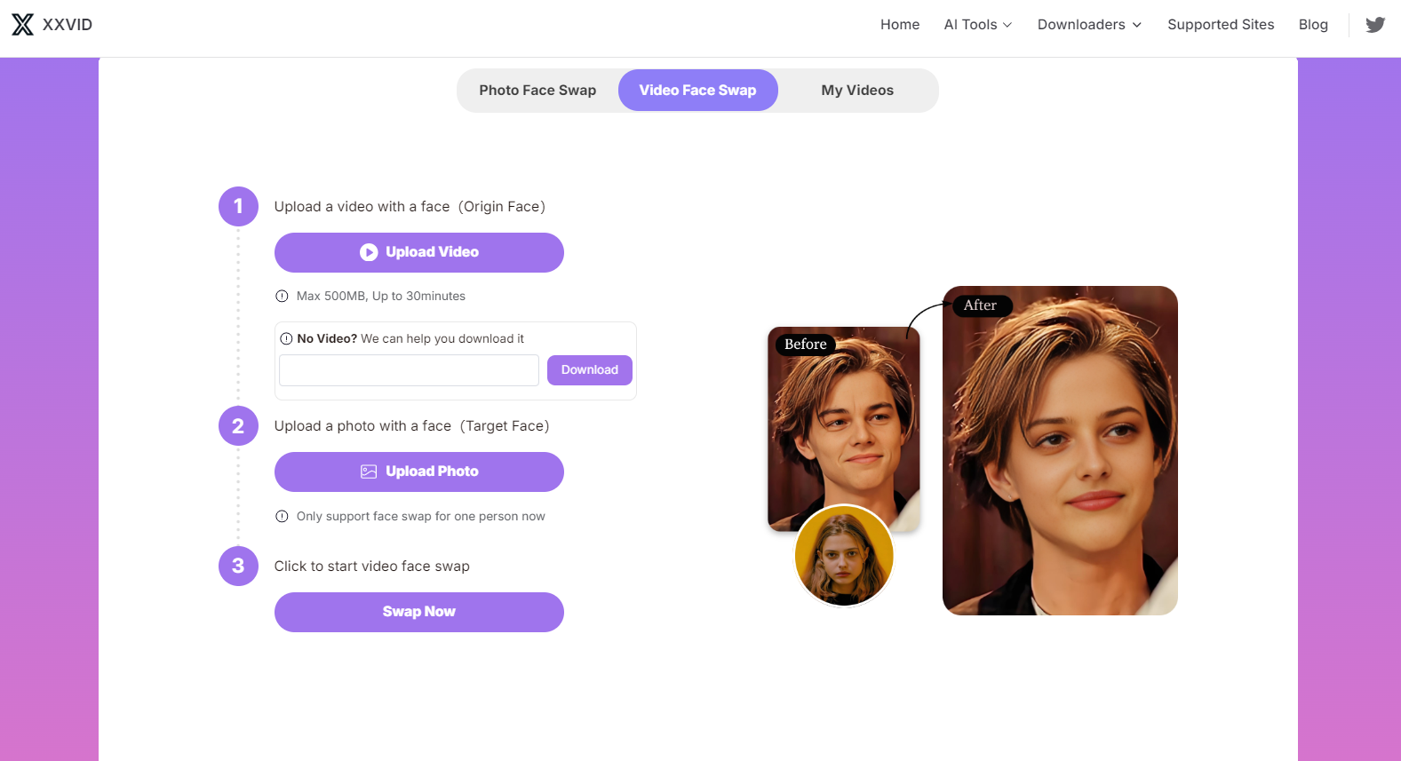 What is XXVID Face Swap for Porn