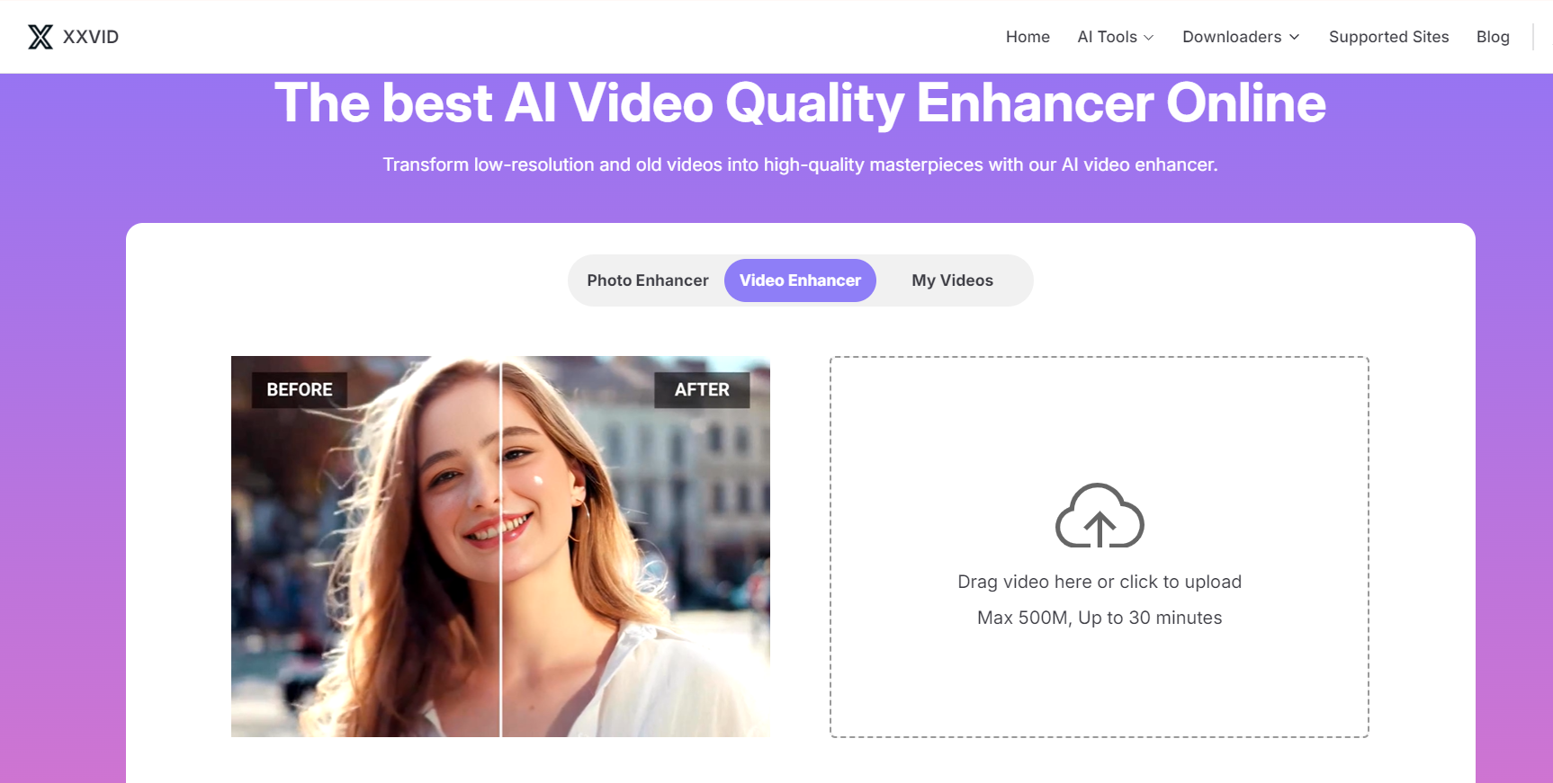XXVID's Additional Features-Video Enhancer