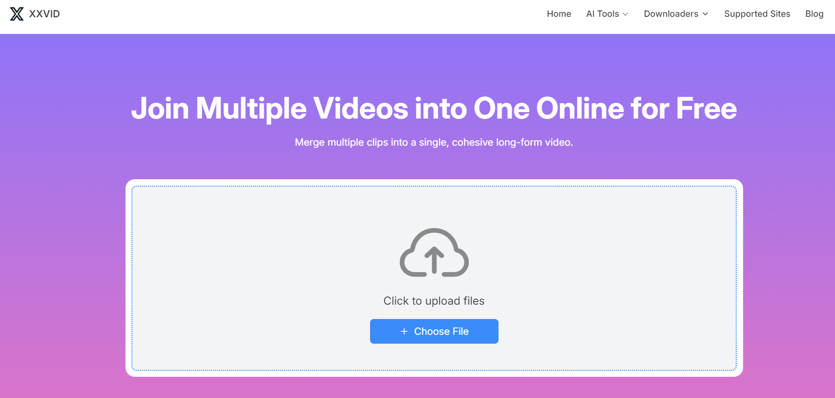 XXVID's Additional Features-Video Joiner