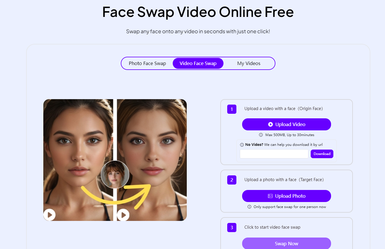 face swap video free unlimited