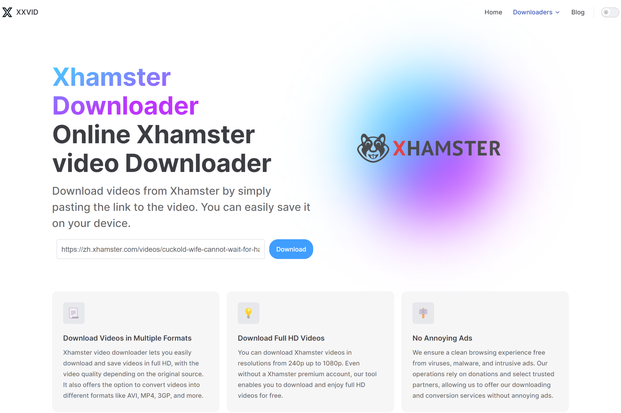 paste xhamster hd video link to xxvid